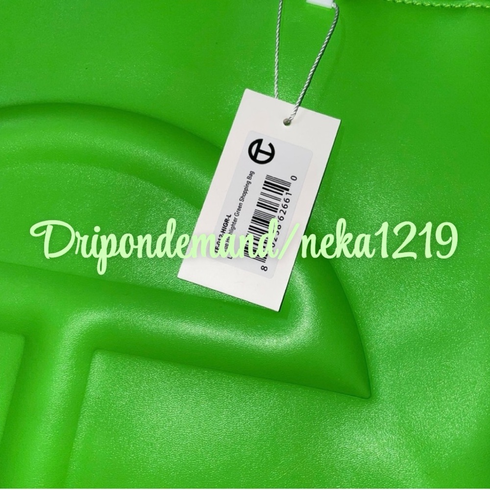 Large Highlighter Green Telfar Bag - Picture 5 of 6